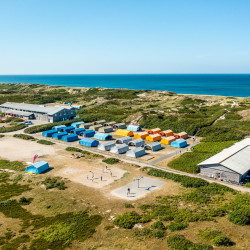 Westerland Nordsee Jugendherberge Aussengelaende Zeltplatz Luftaufnahme LBC 22