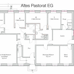 Grundriss Altes Pastorat EG