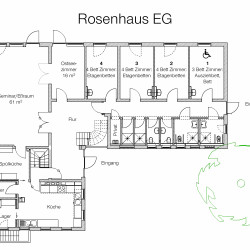 Grundriss Rosenhaus EG