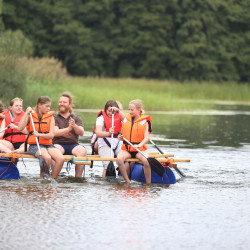 Westensee See Teamtraining Flossbau DG 35